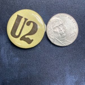 Vintage 1983 U2 Button Button Pin